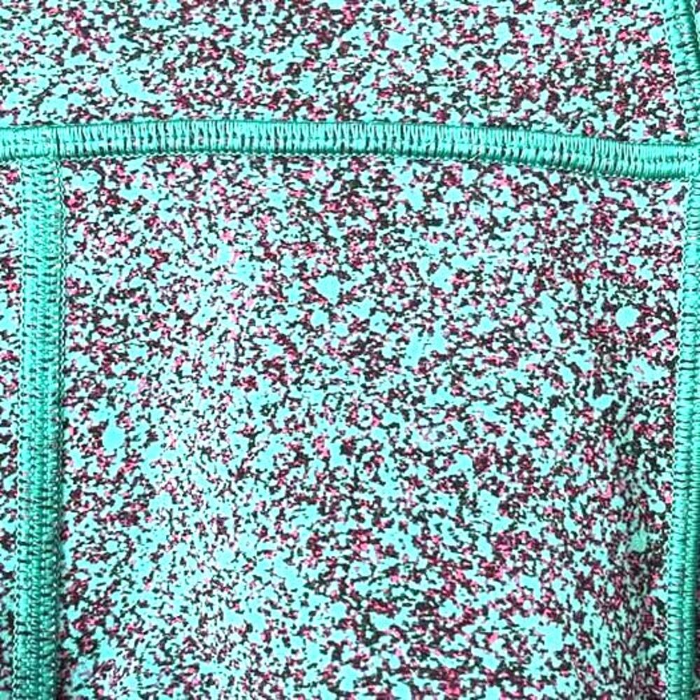 Lululemon In Movement Short Everlux 2.5"  Ditzy Spritz Teal Hi-Rise Shorts 4 EUC